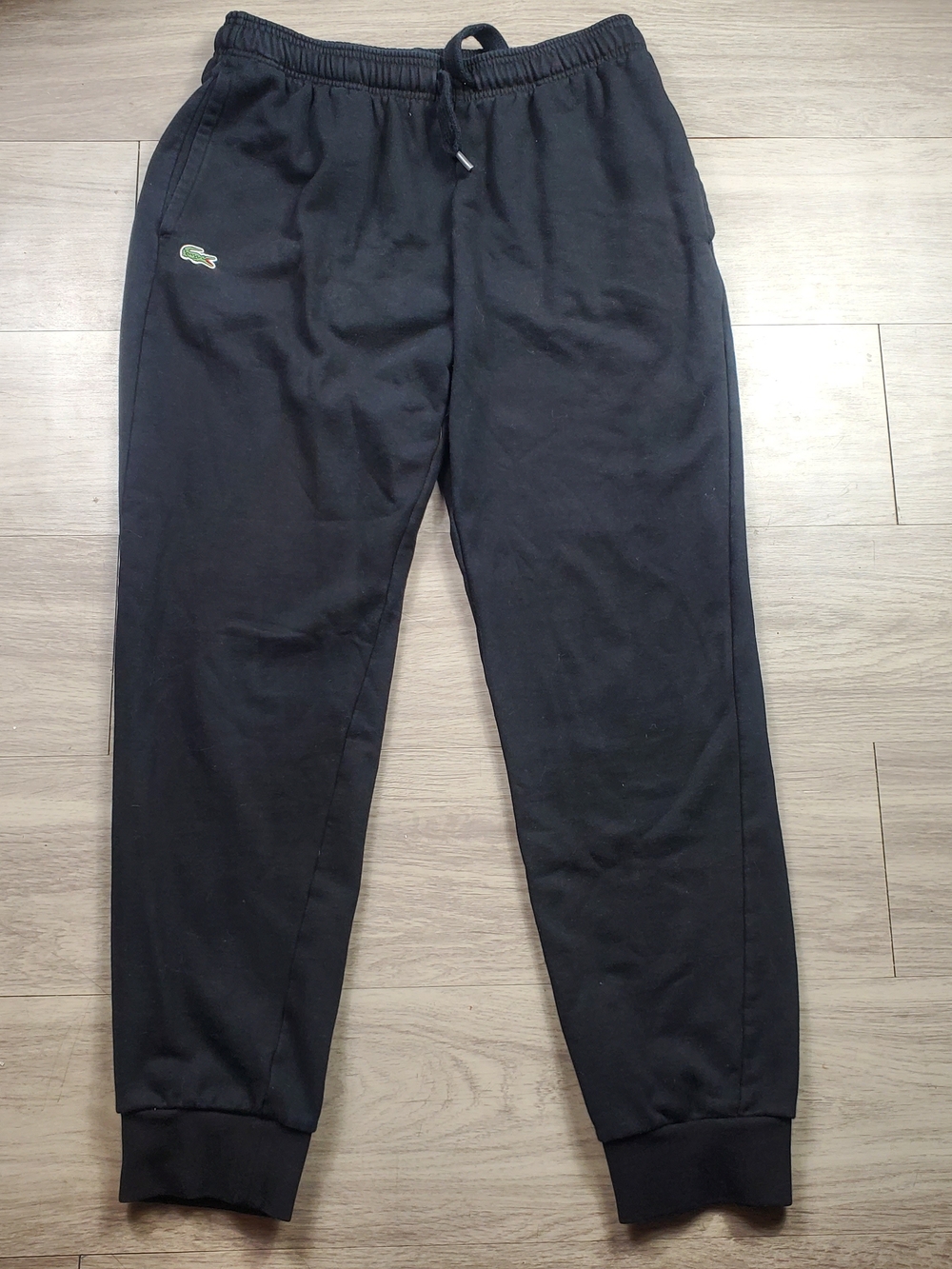 Lacoste Sport XH5528 Black Fleece Tennis Sweatpants Men's 4 Medium